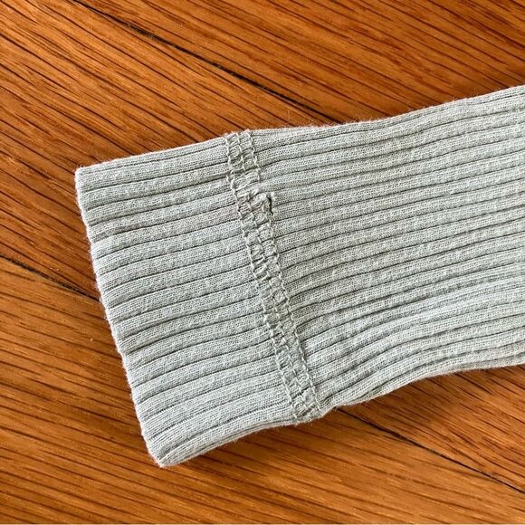 Jamie Kay Neutral Stretch Soft Ribbed Henley Bodysuits Size 2 - Picture 6 of 7